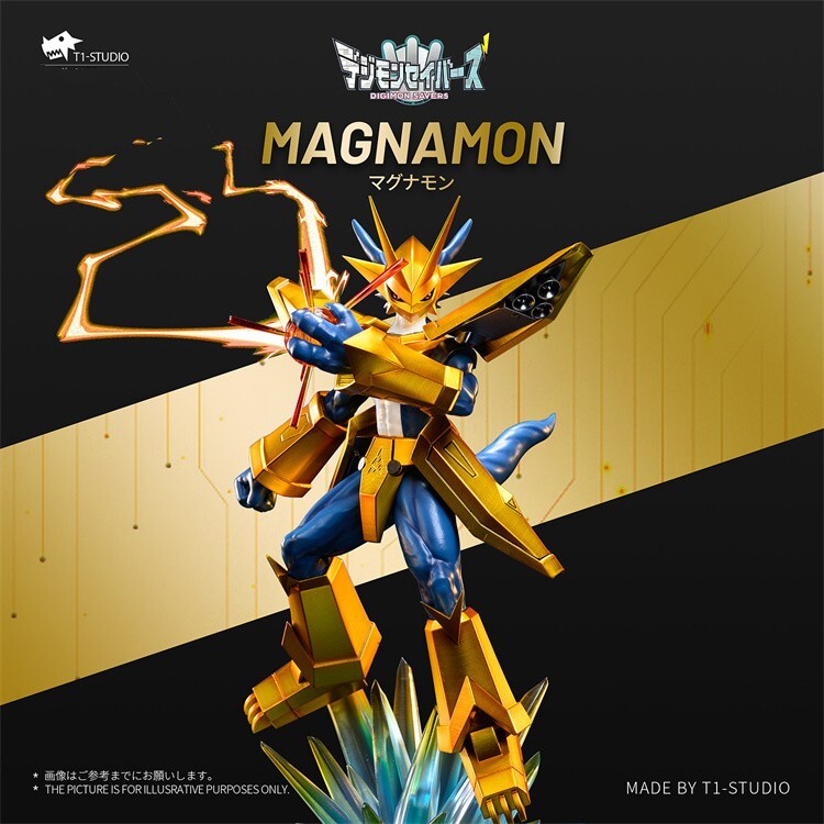 デジモン T1-STUDIO マグナモン フィギュア T1 Studio Digimon Magnamon Resin Statue H25.5cm Collection