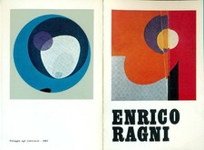 RAGNI Enrico. Plaquette di mostra, Milano Galleria Falchi, ottobre 1970