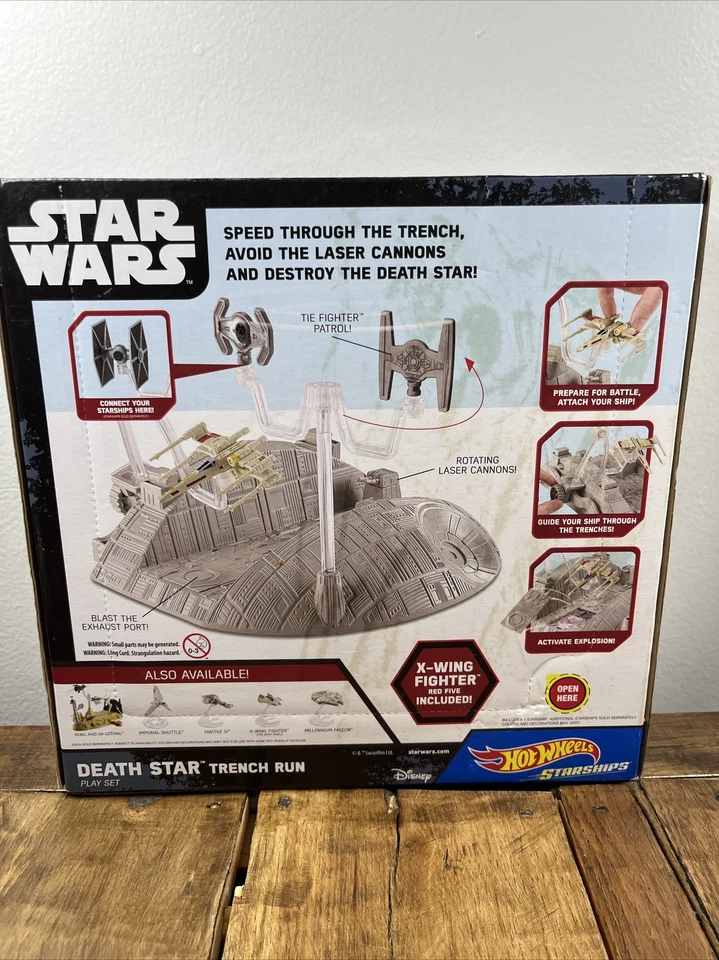 Star Wars Hot Wheels Star Ships Disney Death Star Trench Run Play Set - Image 2 of 3