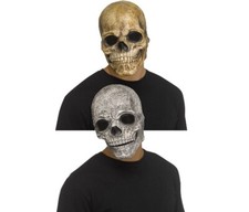 Mouth Moving Skull Mask - Latex - Costume Accessory - One Size - 2 Colors