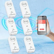 WiFi Water Leak Detector App Alert Suitable for Kitchen Warehouse Laundry Toilet