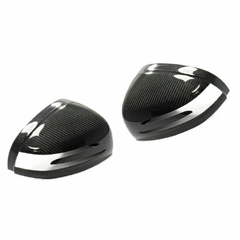 Tapa de cubierta de espejo retrovisor de coche de fibra de carbono real para Mercedes Benz SLK SLC SL SLS AMG GT Foto 4 de 4