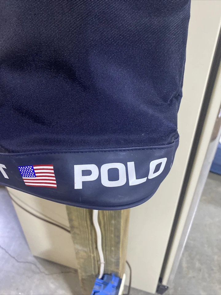 Bolso Deportivo Polo Ralph Lauren Vintage Mensajero Bandolera Azul Marino Hombro Foto 3 de 4