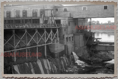 50s CANADA FORT FRANCES PAPER MILL DAM HYDRO POWER OLD VINTAGE Photograph 14185