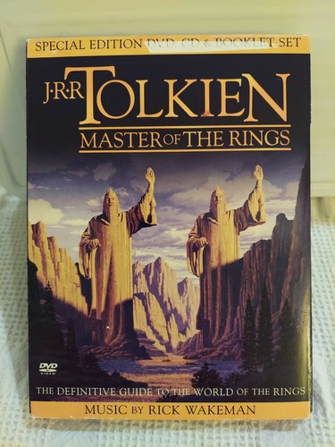 J.R.R. Tolkien: Master of the Rings (DVD, 2001) Guide to the World of the Rings - Foto 1 di 6