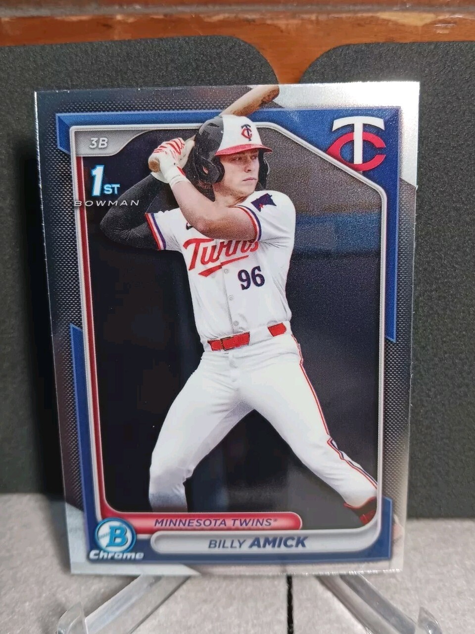 2024 Bowman Chrome Draft Billy Amick #BDC-68 1st Bowman Minnesota Twins 🔥