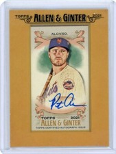 2021 Topps Allen & Ginter Baseball Mini Autograph #FMA-PA Pete Alonso