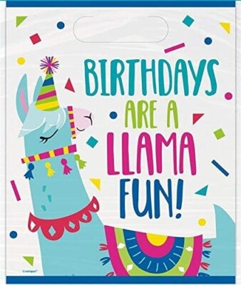 Lebendige Lama Geburtstag Beutetüten (19cm x 27cm) - lustige & einzigartige Lama-Themenbeutel