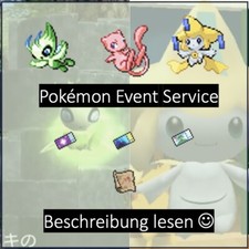 Pokémon Events Ageto Celebi, CHANNEL Jirachi, Mew, Aurora, Mystic, Old Sea Map!