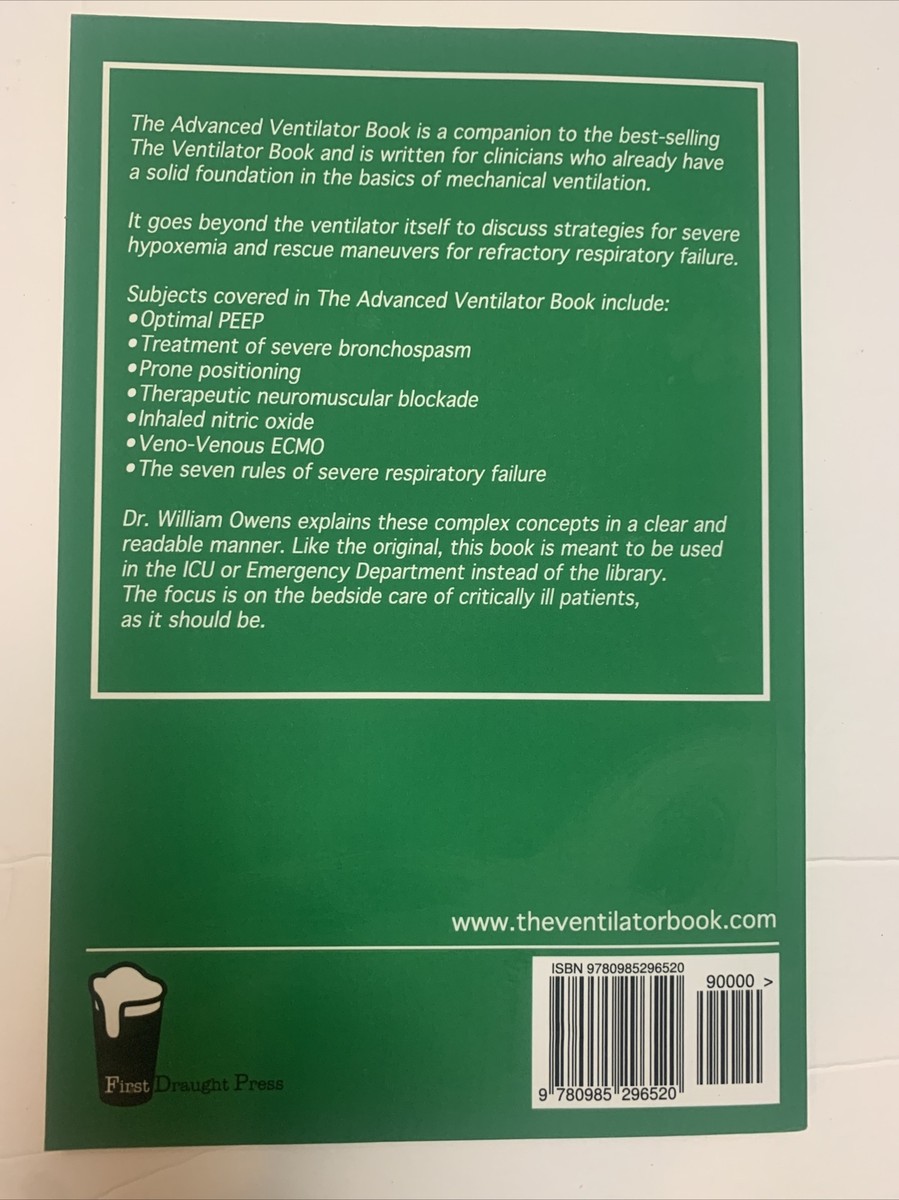 The Advanced Ventilator Book 9780985296520| eBay
