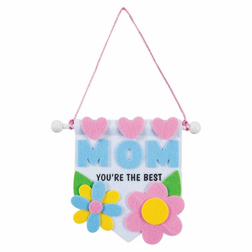 Mini Mother'S Day Banner Craft Kit - Craft Kits - 12 Pieces - 第 1/3 張圖片