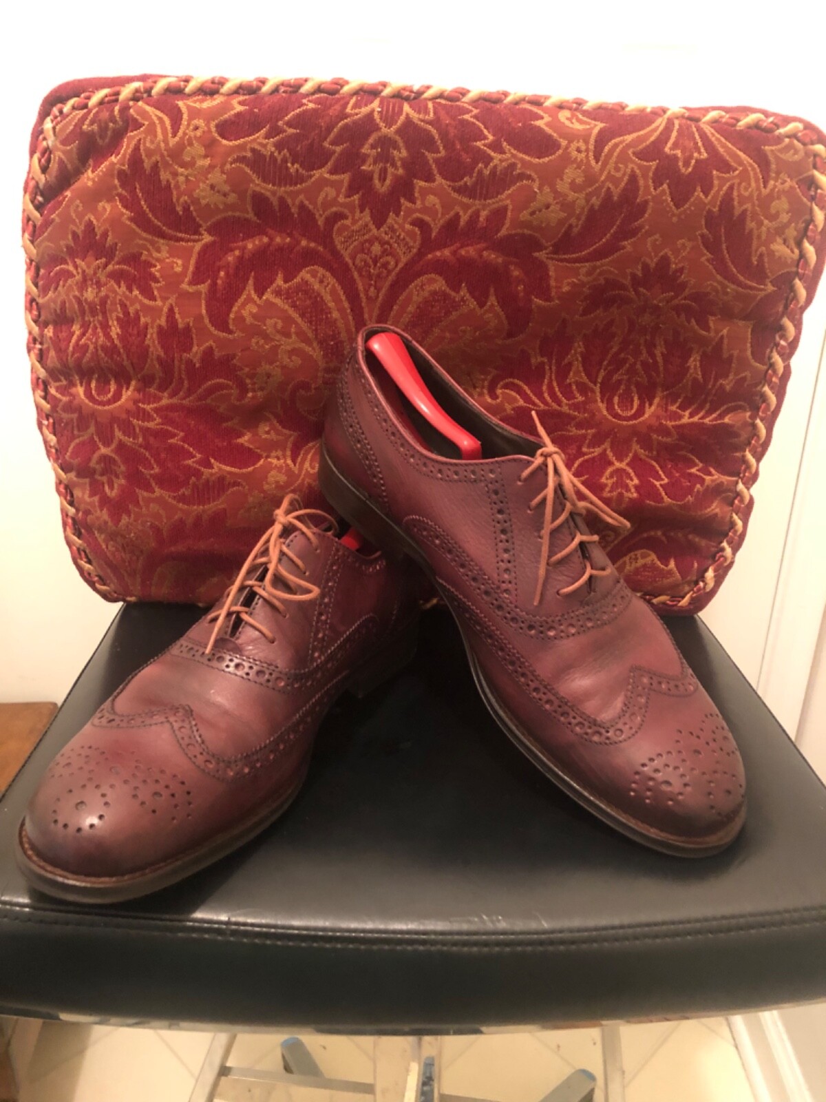 TESTONI BASIC WINGTIP OXFORDS LEATHER SHOES SIZE … - image 2