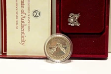 1988 S US Olympic Commemorative Silver Dollar $1 Box/Coa