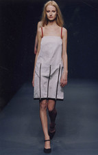 Vintage FW1998 Runway Prada Pony Leather Sling Back Wedge Heels Size 38,5