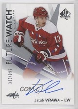 2016-17 SP Authentic Future Watch Auto 333/999 Jakub Vrana #184 Auto 0f5t