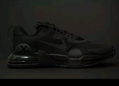MEN'S NIKE AIR MAX ALPHA TRAINER 5 TRAINING Black Smoke DM0829-010 Shoes - Picture 1 of 5