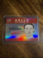 DONOVAN SEBRANGO SENATORS 2025-26 UPPER DECK MVP HELLO MY NAME IS INSERT  