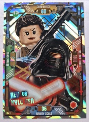 LEGO Star Wars SERIE 1 - LE23 Card/Karte - Rey VS Kylo Ren - Limitierte Auflage