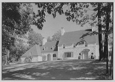 Essex Fells NJ Harold F Reindahl Residence 1939 Forest Rd Entrance Facade
