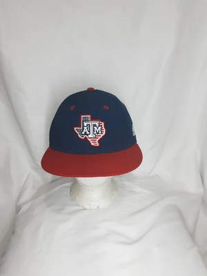 Texas A&M Aggies America Red, White, Blue Adidas Fitted Cap 7 1/4- C2