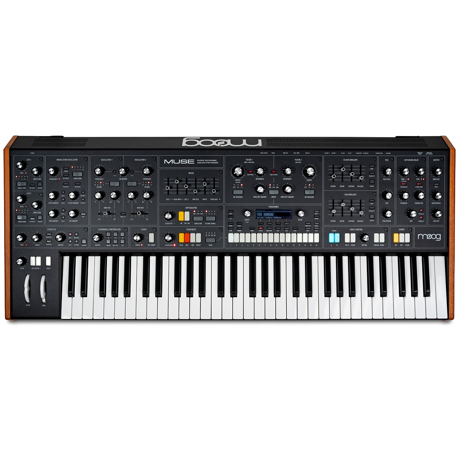 Moog Music Muse - 8-голосный аналоговый двухтембральный полифонический синтезатор (демо-версия)