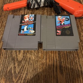 Nintendo NES Bundle Excitebike & Mario Bros Duck Hunt Untested