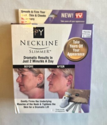 Neckline Slimmer Beauty Device by PY Double Chin & Neck Line Reducer NIB