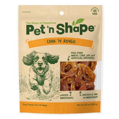 Chik 'n Rings   Natural Chicken Breast Jerky Dog Treats, 2 Pound