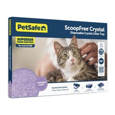 PetSafe ScoopFree Lavender Crystal Litter Tray Refill 1 Pack No Scoop Cat