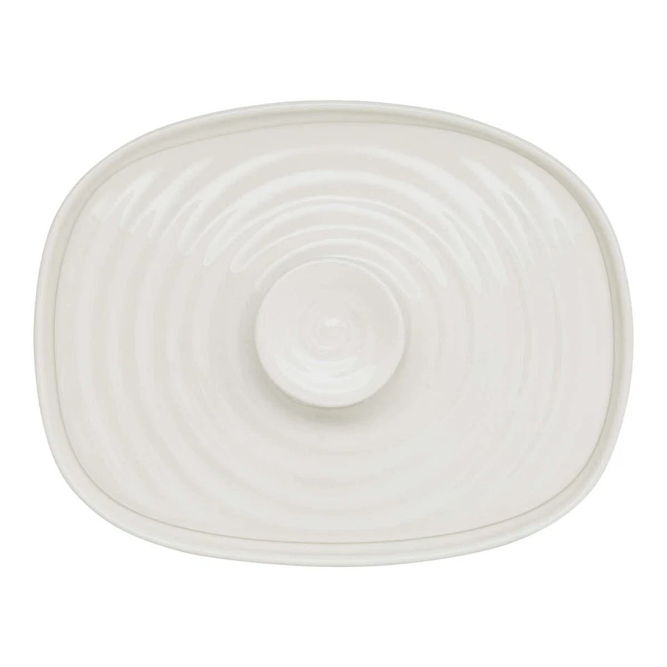 Portmeirion Sophie Conran White Covered Butter Dish | Butter Keeper with Lid for - Изображение 3 из 4
