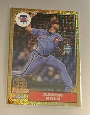 Aaron Nola 2022 Topps  1987 Chrome Silver Pack MojoPhillies #T87C2-23