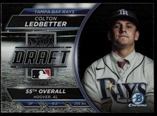 2023 BOWMAN DRAFT NIGHT COLTON LEDBETTER RC TAMPA BAY RAYS #BDN-6 INSERT