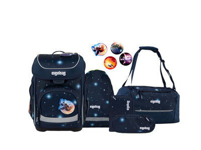 Ergobag Schulranzen-Set CUBO KoBärnikus 6-teilig, 25/26
