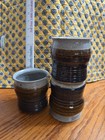 Handmade Pottery Cups Studio Art Set of 3 — photo 8