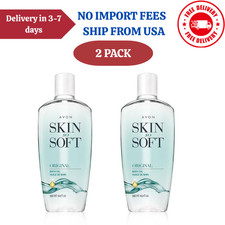 2 PACK Avon Skin so Soft 16.9oz Unisex Original Bath Oil Bottle