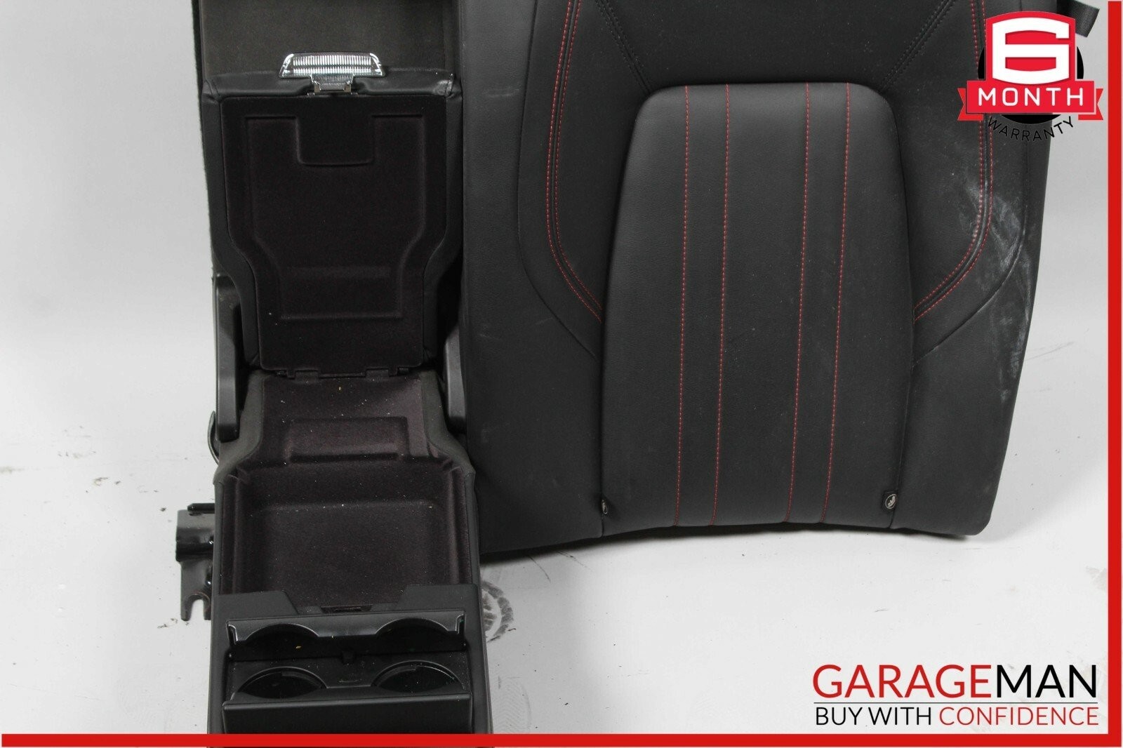 14-17 Maserati Ghibli Rear Left Side Top Upper Seat Cushion Cover Assembly Black