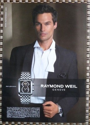2007 seltene Zeitschrift WERBUNG Druckseite RAYMOND WEIL Watch Don Giovanni AD