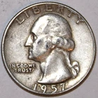 1957-D Washington Quarter - Extra Fine - #1180EA