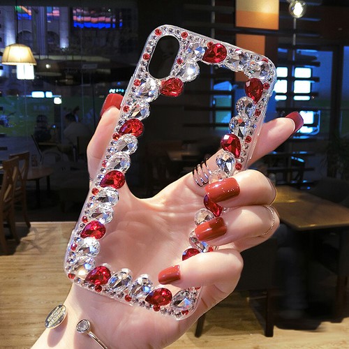 3D Handmade Luxury Sparkle Bling Diamond Rhinestone Gems Clear Phone Case Cover - 第 13/16 張圖片