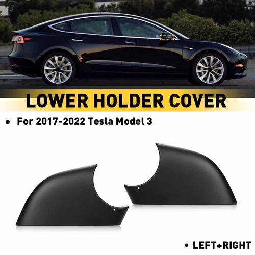 2X?Left?Right??Door?Wing?Mirror?Lower?Holder?Cover?For?2017-2022?Tesla?Model?3