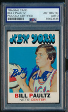 1971-72 TOPPS ABA BILLY BILL PAULTZ RC signed autograph PSA/DNA centered