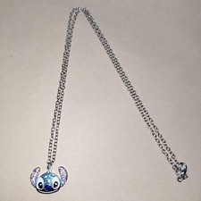 Disney Stitch Necklace Zinc Alloy 60cm Chain Used