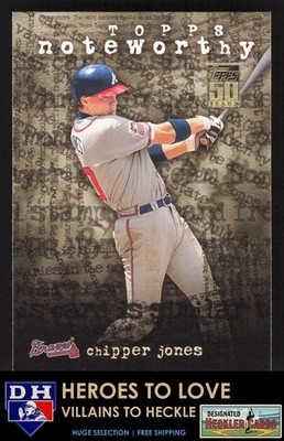 2001 Topps Noteworthy Chipper Jones #TN6 Atlanta Braves