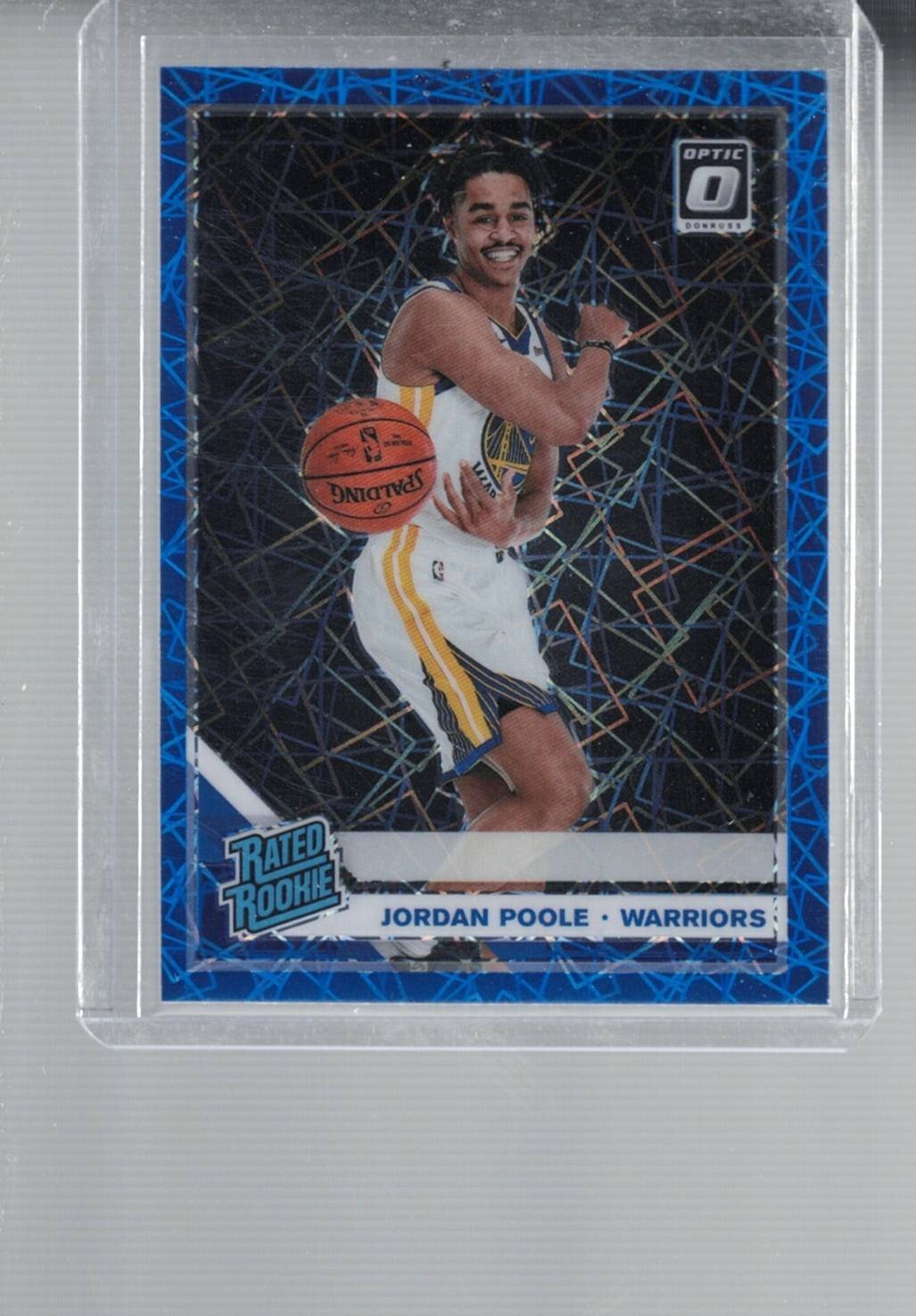 2019-20 Donruss Optic #169 Jordan Poole Blue Velocity
