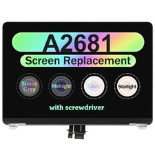 Replacement For Macbook Air A2681 M2 2022 LCD Screen Full Assembly Starlight