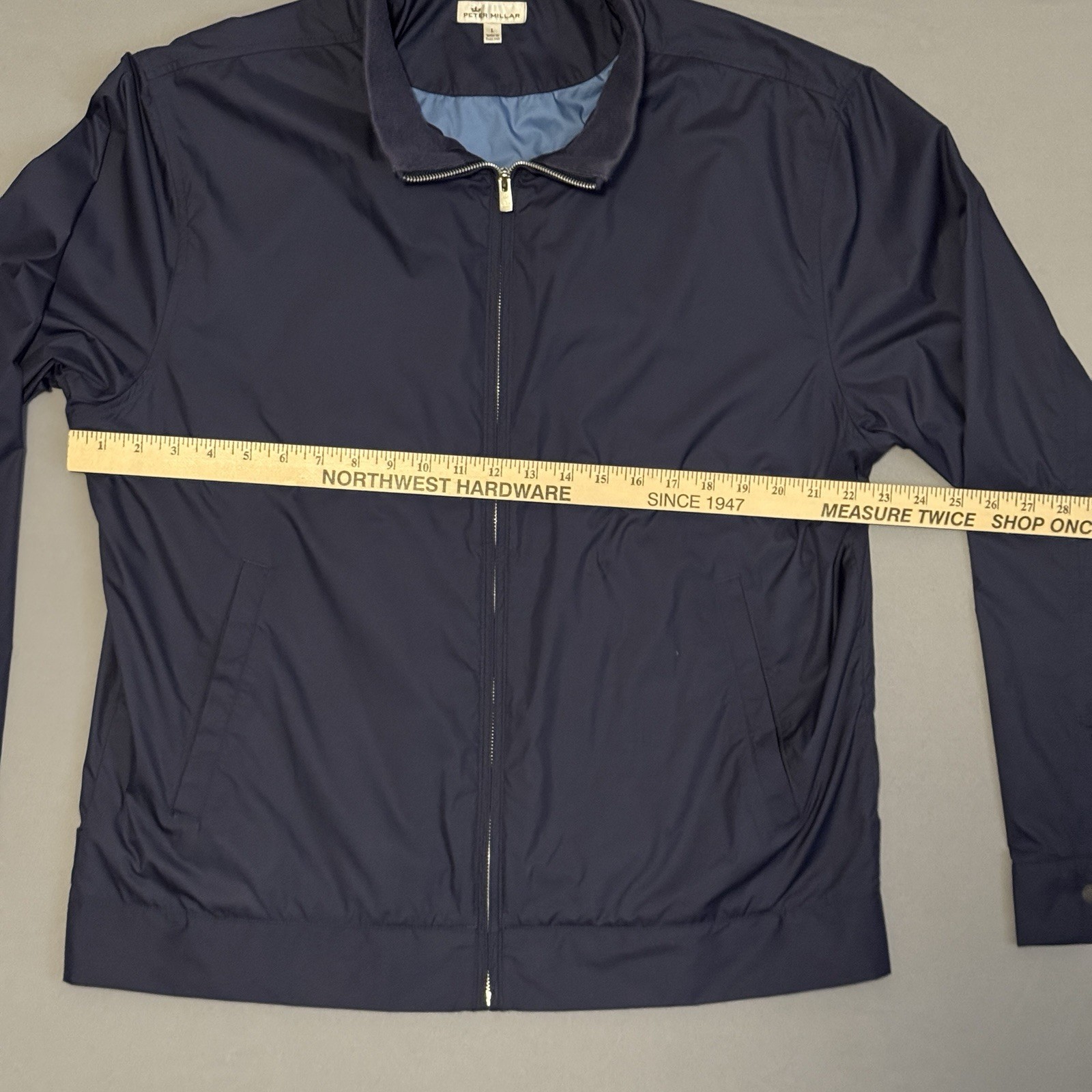 Peter Millar Lightweight Packable Jacket Navy Blu… - image 6