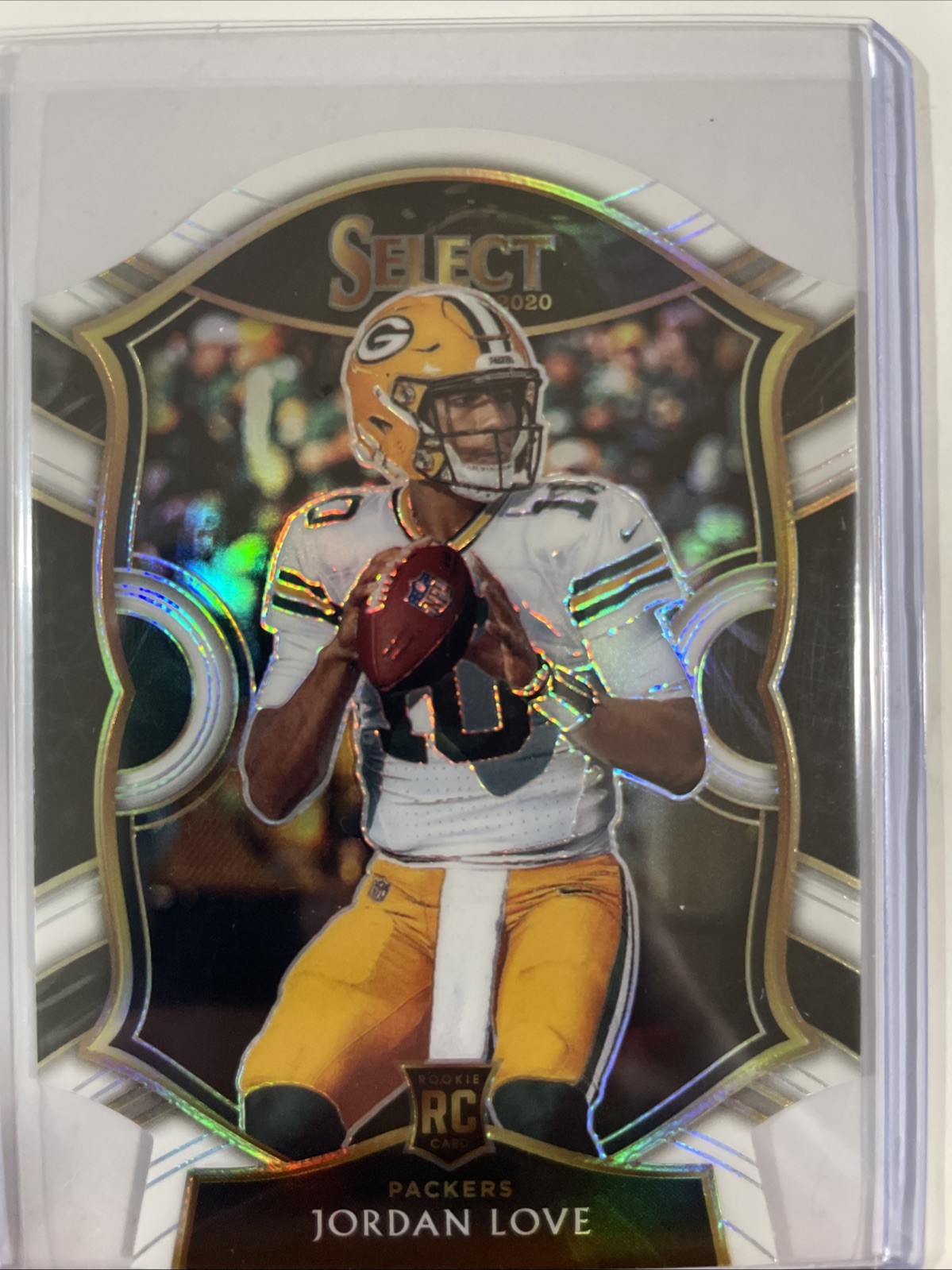 2020 Panini Select - Concourse Jordan Love #47 White Prizm Die-Cut (RC)