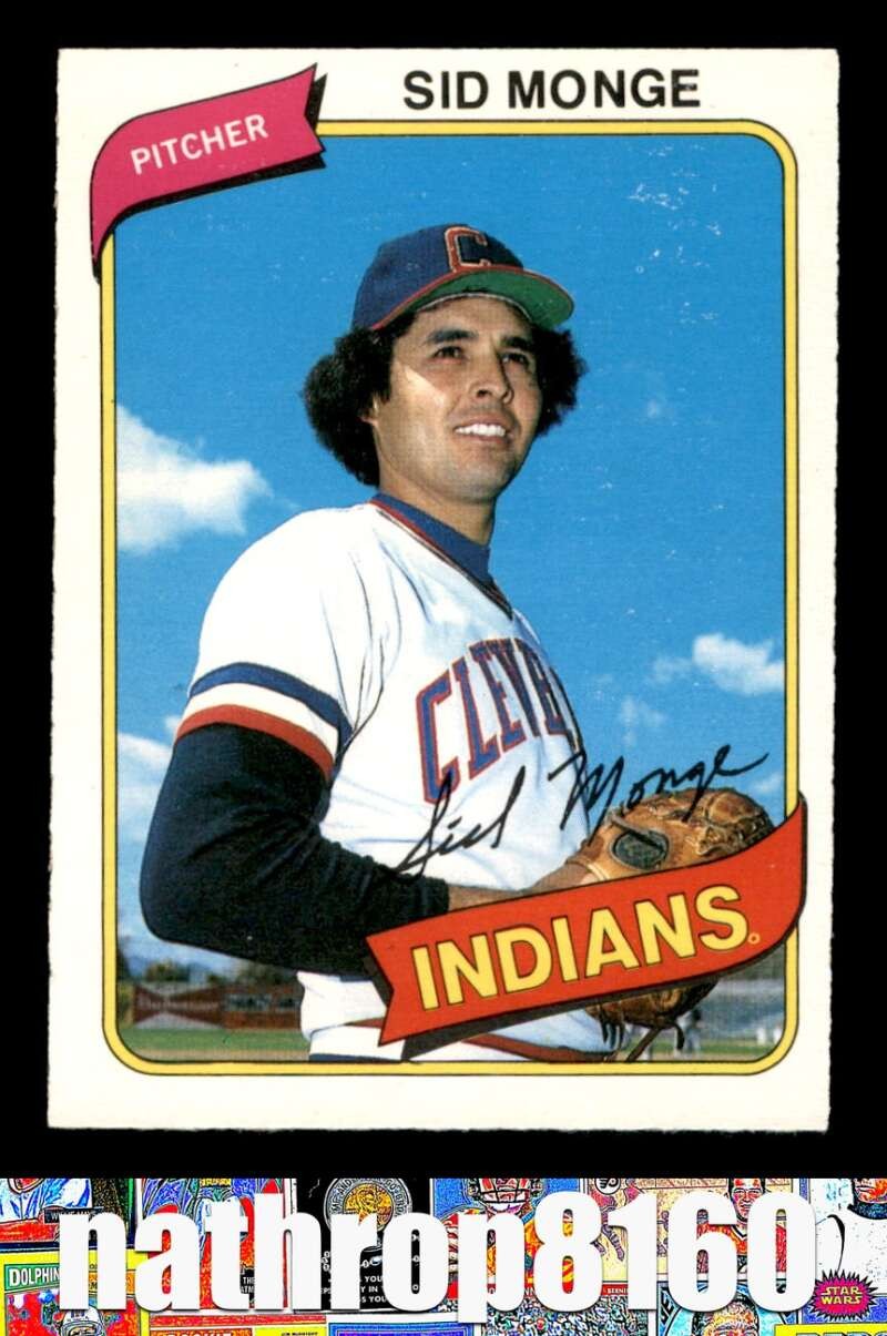 1980 O-Pee-Chee #39 Sid Monge  NM/NM+  Cleveland Indians 19172