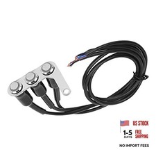 Motorcycle Handlebar Switch LED ON Off Button IP65 for Headlight Horn Turn