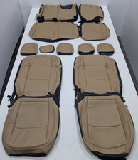 For Jeep Wrangler 4 Door Sport Sahara 2018-2023 Tan Leather Seat Covers Na58 For Jeep Wrangler 4 Door Sport Sahara 2018-2023 Tan Leather Seat Covers Na58